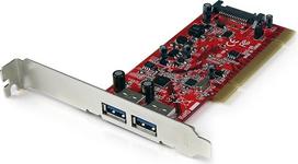 "StarTech. com" 2 prievadų USB 3.0 SuperSpeed PCI sąsajos kortelė su SATA maitinimo jungtimi - 2x USB 3.0 PCI valdiklio kortelė