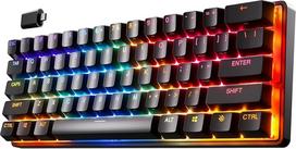 "SteelSeries Apex Pro Mini" belaidė mechaninė žaidimų klaviatūra, sparčiausia pasaulyje klaviatūra, pritaikoma reakcija, 60 % formos, vokiškas (QWERTZ) išdėstymas