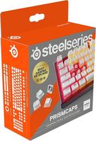 "SteelSeries PrismCaps" - "Double Shot Pudding" klavišų rinkinys - suderinamas su visomis pagrindinėmis mechaninėmis klaviatūromis - "MX Muddler" - baltas (skandinaviškas klaviatūros išdėstymas)