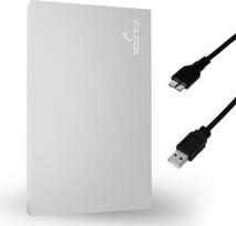 "Storite" išorinis nešiojamasis 1 TB kietasis diskas su USB 3.0 išorine atsarginių kopijų saugykla Greitas duomenų perdavimas, tinkamas kompiuteriams, "Mac", "Windows", žaidimams, nešiojamiesiems kompiuteriams ir staliniams kompiuteriams (sidabrinis)