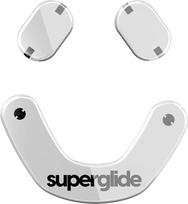 "Superglide" Greičiausios ir sklandžiausios pelės kojelės / ledo čiuožyklos, pagamintos iš itin stipraus nepriekaištingo stiklo, itin greitas, sklandus ir patvarus padas, skirtas "SteelSeries Prime Mini Wired/Wireless" [baltas]