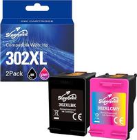 "Superprint" 302 XL spausdintuvo kasetės HP 302 302XL spausdintuvo kasetė HP Deskjet 1210 2130 3630 3638 Envy 4510 4520 OfficeJet 3830 4650 4652 4655AIO (1 juoda, 1 spalvota)