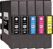"Supply Guy" 5 spausdintuvų kasetės, suderinamos su Ricoh GC-41 Multipack, skirtos Aficio SG2100n SG3100Series SG3100snw SG3110dn SG3110dnw SG3110n SG3110 Series SG3110 sfnw SG3120Bsf