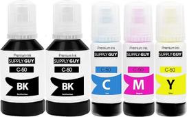 "Supply Guy" 5 x rašalas, suderinamas su "Canon GI-50 Multipack", skirtas "Pixma G5050 G6050 G7050 GM2050 GM4040 GM4050 (380 ml)