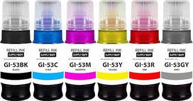 "Supply Guy" 6 x rašalas, suderinamas su "Canon GI-53 Multipack", tinkantis "Pixma G 550 G 650