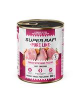 SUPER RAFI Pure Line Mix Skonių 12x800g šlapias maistas šunims