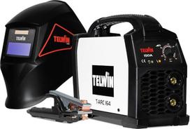 "T-Arc 164" inverterinis suvirinimo aparatas MMA elektrodas 150A su automatine šalmo kauke ir priedais, kompaktiškas ir paprastas nešiojamas suvirinimo aparatas, skirtas techninei priežiūrai ir "pasidaryk pats" darbams 230V