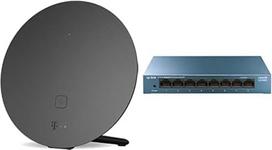 "Telekom Speed Home WLAN" stipriam ir stabiliam namų tinklui ir "TP-Link TL-LS108G" LAN jungiklis su 8 prievadų tinklo jungikliu