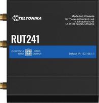 "Teltonika RUT241" pramoninis 4G LTE eSIM maršrutizatorius su dviem SIM kortelėmis, WAN Failover, "Wi-Fi Hotspot", 2× Ethernet, RMS nuotolinis valdymas - kompaktiškas daiktų interneto ryšys