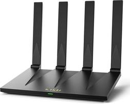 "Tenda AX12 Pro WiFi 6" maršrutizatorius AX3000 Dviejų juostų (2402Mb/s 5GHz + 574Mb/s 2,4GHz), 7dBi 180° sulankstomos antenos, 4x Gigabit prievadai, WPA3, "EasyMesh", VPN, MU-MIMO, OFDMA, NFC, prijungimas vienu prisilietimu, be DSL