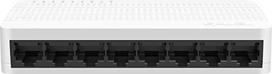"Tenda Desktop Switch" 8 prievadų 10/100Mbps sieninis komutatorius (S108), baltas
