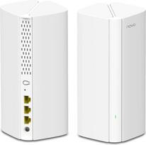 "Tenda Nova MX12 Mesh WLAN System" -AX3000 "Wi-Fi 6" dviejų juostų tinklelio sistema - rekomenduojama 1-2 miegamųjų namams - 6 x Gigabit prievadai - pakeičia maršrutizatorių ir kartotuvą - programėlės valdymas - WPA3, 2 vnt.