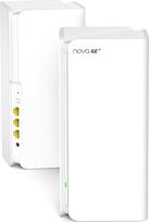 "Tenda Nova MX21 Pro Wi-Fi 6E Mesh WLAN" sistema - AXE5700 trijuostė (palaiko 6G dažnių juostą) - pakeičia maršrutizatorių ir retransliatorių - rekomenduojama 2-3 miegamųjų namams - programėlės valdymas - 2 vnt.