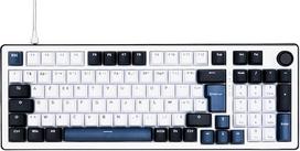 "The G-Lab" - "KEYZ Elite 400U BW" - magnetinė žaidimų klaviatūra, "Hall Effect", 96 % USB, AZERTY, 8000 Hz greitasis paleidimas, reguliuojamas suaktyvinimas 0,01 mm, PBT "Hot Swap", RGB ir pasirinktinės makrokomandos - "Windows/Mac