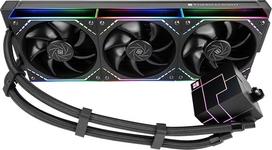"Thermalright Core Matrix 360 ARGB Black V2" CPU aušintuvas su 3x124 mm sustatomais ventiliatoriais, 360 mm AIO "Infinity Mirror" apšvietimo efektas, skirtas AMD/AM4/AM5, "Intel LGA1851/1700/115x/1200