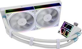 "Thermalright Frozen Infinity 240" baltas CPU aušintuvas, dvigubas PWM ventiliatorius su 2000 aps/min, stalinių kompiuterių CPU aušintuvas, skirtas AM4/AM5 ir "Intel LGA115X/2011/1700/1851", "Infinity Mirror" PC CPU vandens aušintuvas