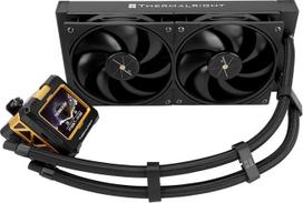"Thermalright FW 240" juodas procesoriaus aušinimas vandeniu su 2 PWM ventiliatoriais, IPS 320 x 240 raiškos LCD ekranas, 240 AIO aušinimas, skystasis procesoriaus aušintuvas AMD/Intel PC AIO aušintuvas: AM4/AM5/LGA1700/1851