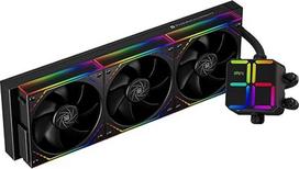 "Thermalright Magic Qube 360 ARGB Black" skystasis CPU aušintuvas, 360 Aio CPU aušintuvas, trys TL-M12Q PWM ventiliatoriai, skaitmeninė ekrano radiatoriaus galvutė, skirtas AM4/AM5, "Intel LGA1851/1700/1150/1151/1200
