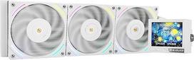 "Thermalright Mjolnir Vision 360 ARGB White" 360 mm AIO CPU aušintuvas, IPS LCD ekranas su 320 x 240 raiška, skirtas AM4/AM5 ir LGA1700/1851, 3,5 colio magnetinį absorbentą turintis LCD ekranas nuotraukoms