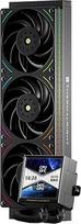 "Thermalright Peerless Vision 360 UB ARGB Black CPU aušintuvas, IPS ekranas su 480 x 480 skiriamąja geba, 3 integruotais CPU ventiliatoriais, skirtas AM5/Intel LGA1851/1700, 3,95 colio magnetinį poveikį sugeriantis ekranas