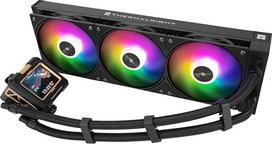 "Thermalright TR FW 360 Black ARGB CPU vandens aušinimas, 360 AIO aušinimas, IPS 320 x 240 skiriamosios gebos LCD ekranas su 2,4 colio IPS ekranu, skystasis procesoriaus aušintuvas AMD/Intel skystasis procesoriaus aušintuvas: LGA1851, AM5