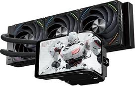 "Thermalright Wonder Vision 360 Turbo ARGB Black" skystas aušintuvas, skirtas AM5/Intel LGA1851/1700, 6,67 colių 3D išlenktas ekranas su 2400 x 1080 raiška, magnetinis ekrano skydelis, 360 mm Aio