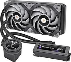 "Thermaltake Floe RC Ultra 240" CPU ir atminties AIO aušintuvas | "All-In-One" aušintuvas | LCD ekranas | Aušinimas vandeniu | GIF failai | 2 x 12 cm ventiliatoriai