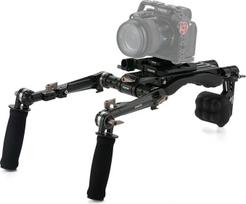 "Tilta" fotoaparato peties stovas Lengvas peties stovas DSLR vaizdo filmavimo sistemai su ARCA "Manfrotto" dviguba pagrindo plokštele Greito atleidimo plokštelė Reguliuojama rozetės rankena TA-LSR-B