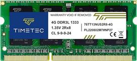 "Timetec Hynix" IC DDR3 1333MHz PC3-10600 be buferio, neECC 1,5 V CL9 2Rx8, dviejų eilių, 204 kontaktų SODIMM nešiojamųjų kompiuterių / nešiojamųjų kompiuterių atminties modulio atnaujinimas