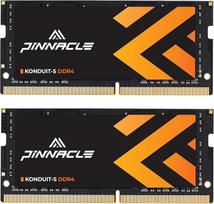 "Timetec Pinnacle" 16GB rinkinys (2x8GB) DDR4 3200MHz (arba 2933MHz, arba 2666MHz) PC4-25600 Non-ECC Unbuffered 1.2V CL22 1Rx8 Single Rank 260 Pin SODIMM Laptop Notebook PC Computer Memory RAM