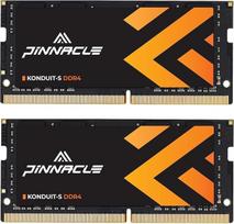 "Timetec Pinnacle" 32GB rinkinys (2x16GB) "Premium DDR4" 3200MHz (arba 2933MHz, arba 2666MHz) PC4-25600 Non-ECC Unbuffered 1.2V CL22 2Rx8 Dual Rank 260 Pin SODIMM Laptop Notebook PC Computer Memory RAM