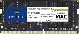 "Timetec" 16GB "Apple" DDR4 2666 MHz, suderinama su 2020 m. vidurio "iMac20.1/20.2"/ 2019 m. vidurio "iMac19.1" 27 colių su "Retina 5K" ekranu, 2018 m. pabaigos "Mac mini" (8.1) PC4-21333/PC4-21300 SODIMM "Mac" operatyviosios atminties atnaujinimas