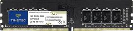 "Timetec" 16GB DDR4 2666 MHz (PC4-2666V) PC4-21300 UDIMM staliniams kompiuteriams skirta operatyvioji atmintis - ne ECC, be buferizavimo, 288 kontaktų, 1,2 V, CL19 DIMM atminties modulis