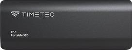 "Timetec" nešiojamasis išorinis SSD USB 3.2 Gen2 USB C tipo iki 550MB/s itin plonas "Flash" aliuminio mini kietosios būsenos diskas, 2 TB, juodas