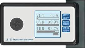 "Tint Meter O50" nešiojamasis saulės plėvelės perdavimo matuoklis Bandomasis langų atspalvis UV IR slopinimas Matomos šviesos perdavimo matuoklis su laikymo krepšeliu su lengvu valdymu