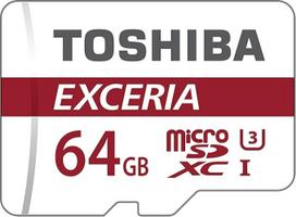 "Toshiba" didelės spartos profesionali "Micro SDHC" 8GB 10 klasės "Flash" atminties kortelė (iki 90MB/s), juoda