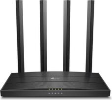 "TP-Link Archer C88" dviejų dažnių Gigabitinio WLAN maršrutizatorius (1300Mbit/s 5GHz + 600Mbit/s 2,4GHz, 4 Gigabitinio LAN prievadai, MU-MIMO, WPA3, svečių tinklas, nepalaiko DSL funkcijos)