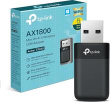 "TP-Link Archer TX23U Nano WLAN Stick" kompiuteriui, "Wi-Fi 6 AX1800" dviejų dažnių WLAN adapteris, "Nano" dydžio, WPA3, MU-MIMO, suderinamas tik su "Windows 11/10