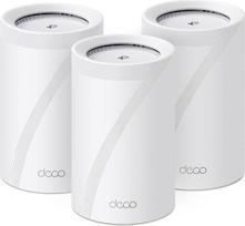 "TP-Link Deco BE68 Wi-Fi 7 Mesh WLAN" rinkinys (3 pakuotės) BE14000 Trijuostis, 8 srautai, MLO, 1 x 10G prievadas + 1 x 2,5G prievadas + 1 x Gigabit prievadas, USB 3.0, rekomenduojamas 4-6 miegamųjų namams