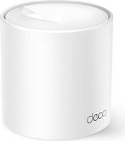 "TP-Link Deco X1500 Mesh WLAN" rinkinys (1 pakuotė), WI-FI AX1500 dviejų dažnių maršrutizatorius ir kartotuvas, 2 × Gigabitiniai prievadai kiekviename įrenginyje, visapusiška jaunimo apsauga, WPA3, skirtas 1-2 miegamųjų namams