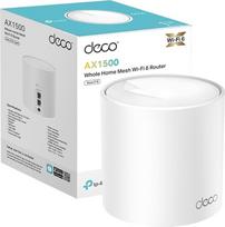 "TP-Link Deco X10 Mesh WLAN" rinkinys (1 pakuotė), "Wi-Fi 6 AX1500" dviejų juostų kartotuvas ir maršrutizatorius, 2 x Gigabitiniai prievadai, papildomas įrenginys, rekomenduojamas 1-2 miegamųjų namams, visapusiška jaunimo apsauga, WPA3