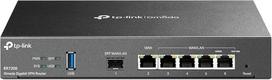 "TP-Link Omada ER7206" 6 prievadų dvigubas/daugiafunkcis WAN VPN maršrutizatorius (iki 4 Gigabit WAN prievadų, 1 x SFP prievadas, aukšto saugumo VPN, "Omada SDN", centrinis valdymas, ugniasienė), juodas, idealiai tinka biuro tinklui