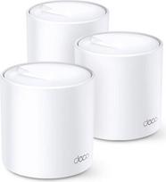 "TP-Link Deco X20 Mesh WLAN" rinkinys (3 pakuotės), "Wi-Fi 6 AX1800" dviejų dažnių maršrutizatorius ir kartotuvas, 2 x Gigabitiniai prievadai kiekviename įrenginyje, rekomenduojamas 4-6 miegamųjų namams, visapusiška tėvų apsauga, WPA3