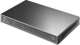 "TP-Link Omada SG2008P" išmanusis Gigabit PoE+ komutatorius, 8 prievadų Gigabit Ethernet komutatorius su 4 PoE+ prievadais, 62 W PoE biudžetas, debesijos ir autonominis valdymas, VLAN, QoS, metalinis korpusas be ventiliatoriaus