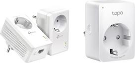 "TP-Link Powerline" adapterio TL-PA7017P RINKINYS ir "Tapo Smart WLAN" kištukinis lizdas "Tapo P110" su energijos suvartojimo kontrole