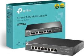 "TP-Link" nevaldomas 8 prievadų 2,5G daugiagigabitinis stalinis komutatorius, 802.3X srauto valdymas, 802.1p/DSCP QoS, idealiai tinka mažiems ir namų biurams, dizainas be ventiliatoriaus, metalinis korpusas, "Plug and Play" (TL-SG108-M2)