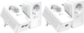 "TP-Link" TL-PA7027P KIT Powerline tinklo adapteris baltos spalvos ir Powerline adapterio rinkinys TL-PA7017P KITweiß