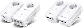 "TP-Link" WLAN Powerline adapterio trigubas rinkinys (dviejų dažnių WLAN 1200Mbps, AV1300 Powerline, lizdas, "WiFi" klonas, MU-MIMO, 4 Gigabit prievadai, Plug & Play, idealiai tinka HD transliacijoms, programėlių valdymui)