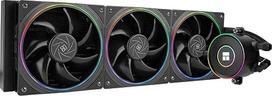 "TR Aqua Elite 360 V5 ARGB Black Liquid CPU Cooler" - 360 mm AIO, 3 PWM ventiliatoriai - plonas žiedas su ARGB apšvietimo efektu, skirtas AM4/AM5, "Intel LGA1851/1700/115x", juodas CPU vandens aušintuvas