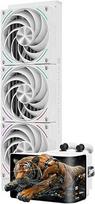 "TR Wonder Vision 360 Turbo ARGB White AIO CPU Cooling", CPU vandens aušintuvo sistema, 6,67 colių išlenktas ekranas su 2400 x 1080 raiška, skirtas AM4/AM5, LGA1851/1700, 7:3 ekrano santykis 3D